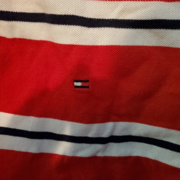 XXL Red,White and Blue striped Polo - Picture 3 of 4
